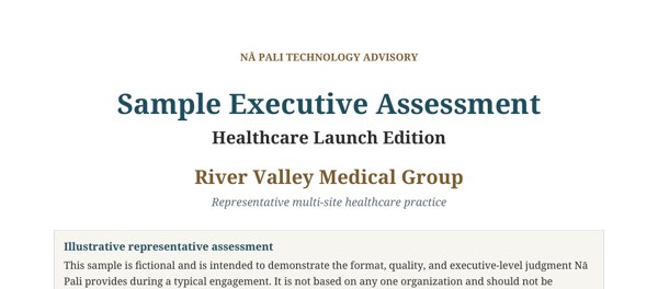 Preview of the River Valley Medical Group sample assessment